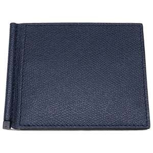 Valextra SGSR0080028LRDWG99 BB Calf Leather Money Clip Bi-fold Wallet (No Coi...
